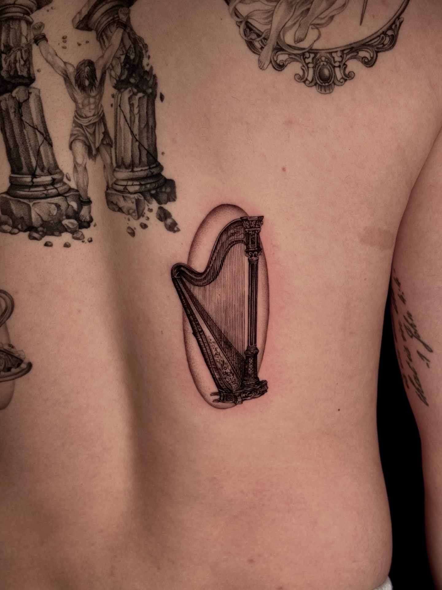 Blackwork tattoo by Tiny for Tyler F.